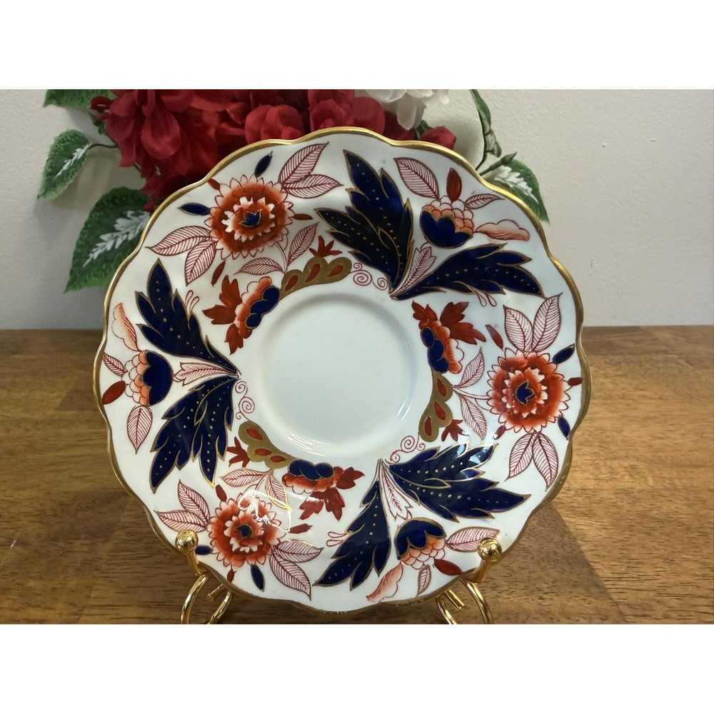 Vintage Booths Dovedale Hand-Painted Gold‎ Replacement Saucer England
